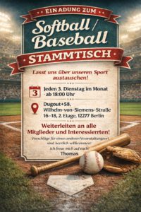 Softball-Baseball-Stammtisch